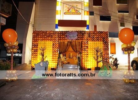 Decoração Safari Mundo Mágico.