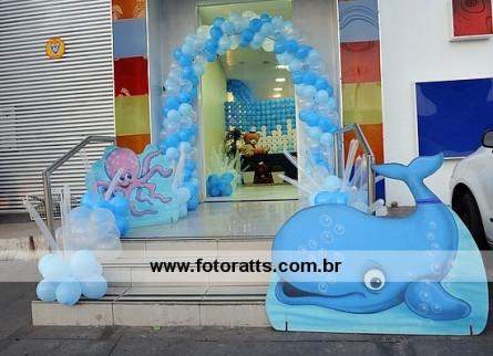Decoração Mundo Mágico - Ursinhos Marinheiros dia 06/10/2011.