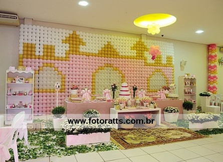 Decoraçaõ Balão Mágico dia ( Princesas)25/11/2011.