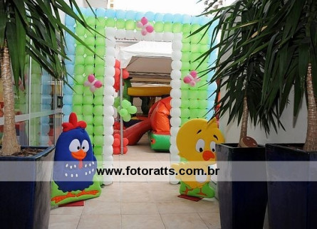 Decoração Galinha Pintadinha - Estação da Alegria dia 25/02/2012.