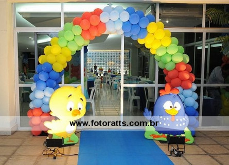 Decoração Galinha Pintadinha estação da alegria .