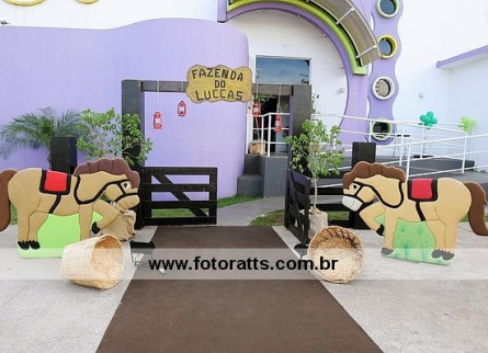 Decoração Fazendinha- Estação da Alegria dia 24/01/2013.