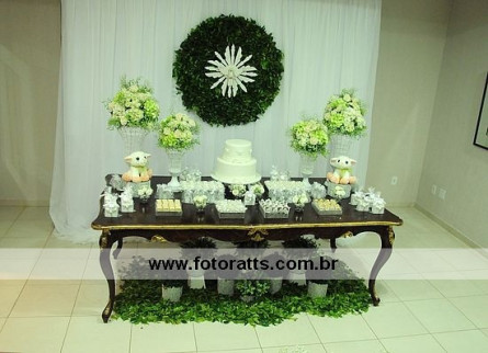 Decoração Batizado Anjo Barroco.