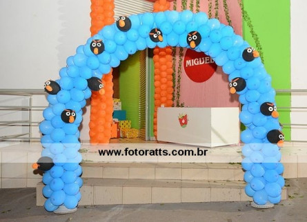 Decoração Angry Birds&#8206; Anjo Barroco.