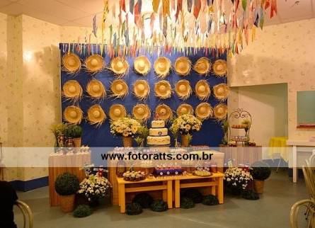 Decoração Festa Junina - Anjo Barroco 25/06/2014.